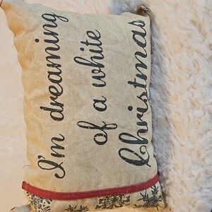 I'm Dreaming Of A White Christmas Throw Pillow